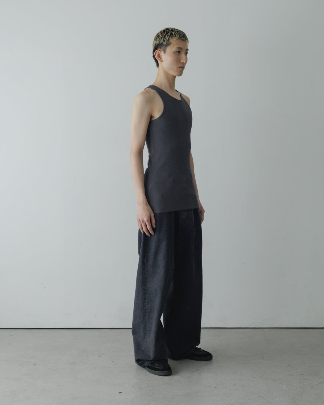 【FREMDER】TANK TOP, CHARCOAL