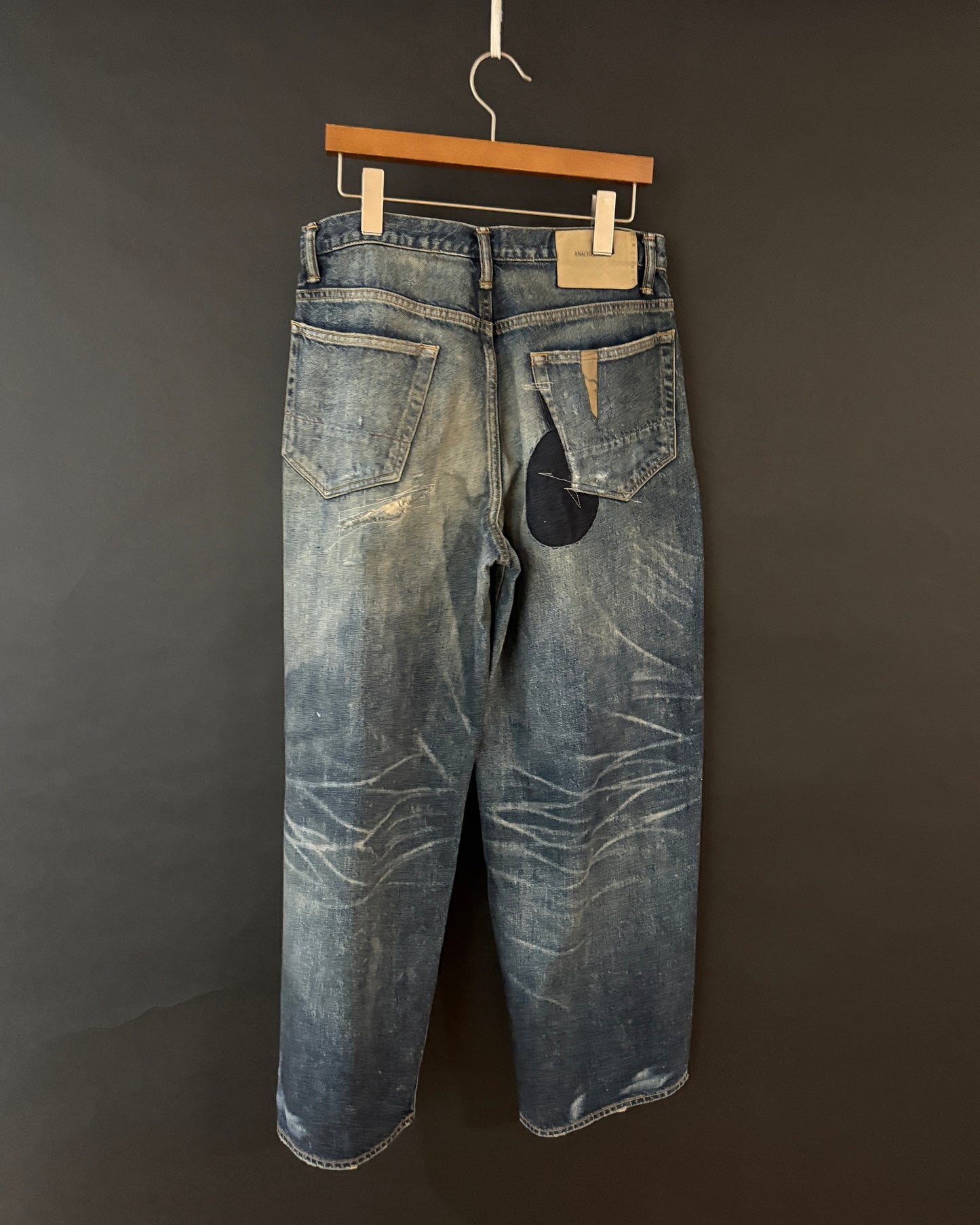 【ANACHRONORM】 REMAKED WIDE 5P DENIM PANTS, INDIGO