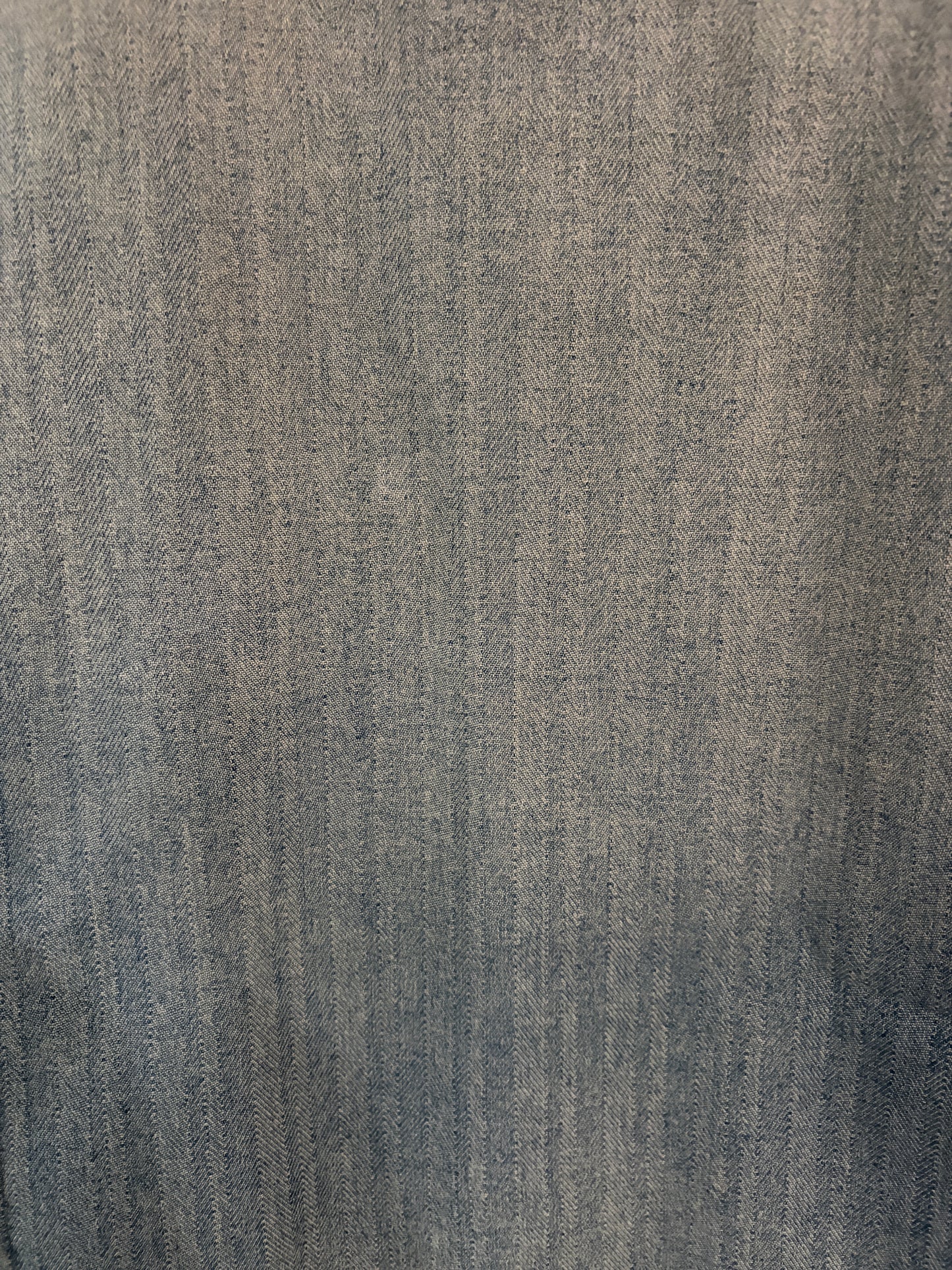【ANACHRONORM】HERRINGBONE DENIM JACKET, INDIGO×BROWN