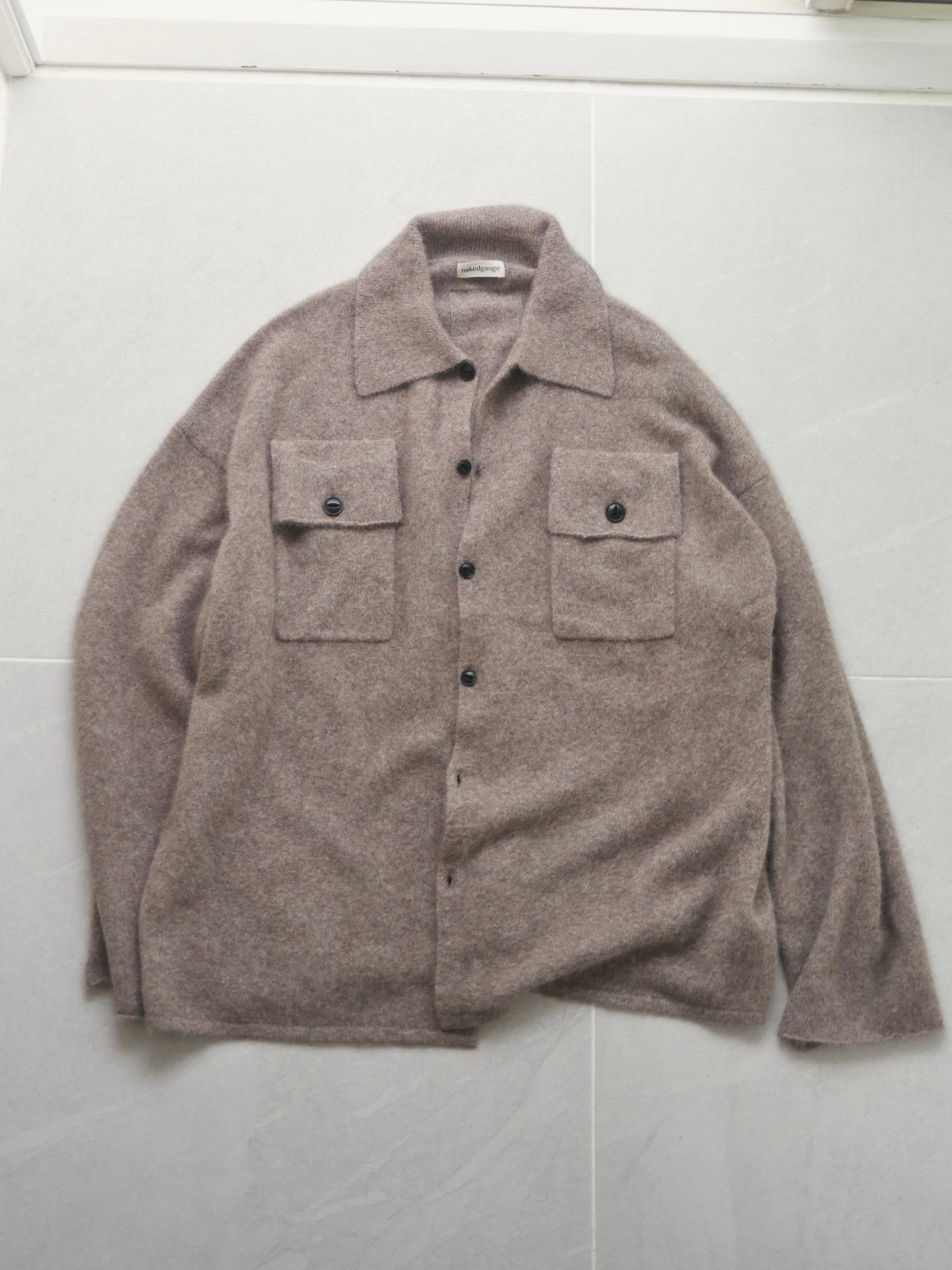 【nakedgauge】FOX KNITTING SHIRTS, MILLET