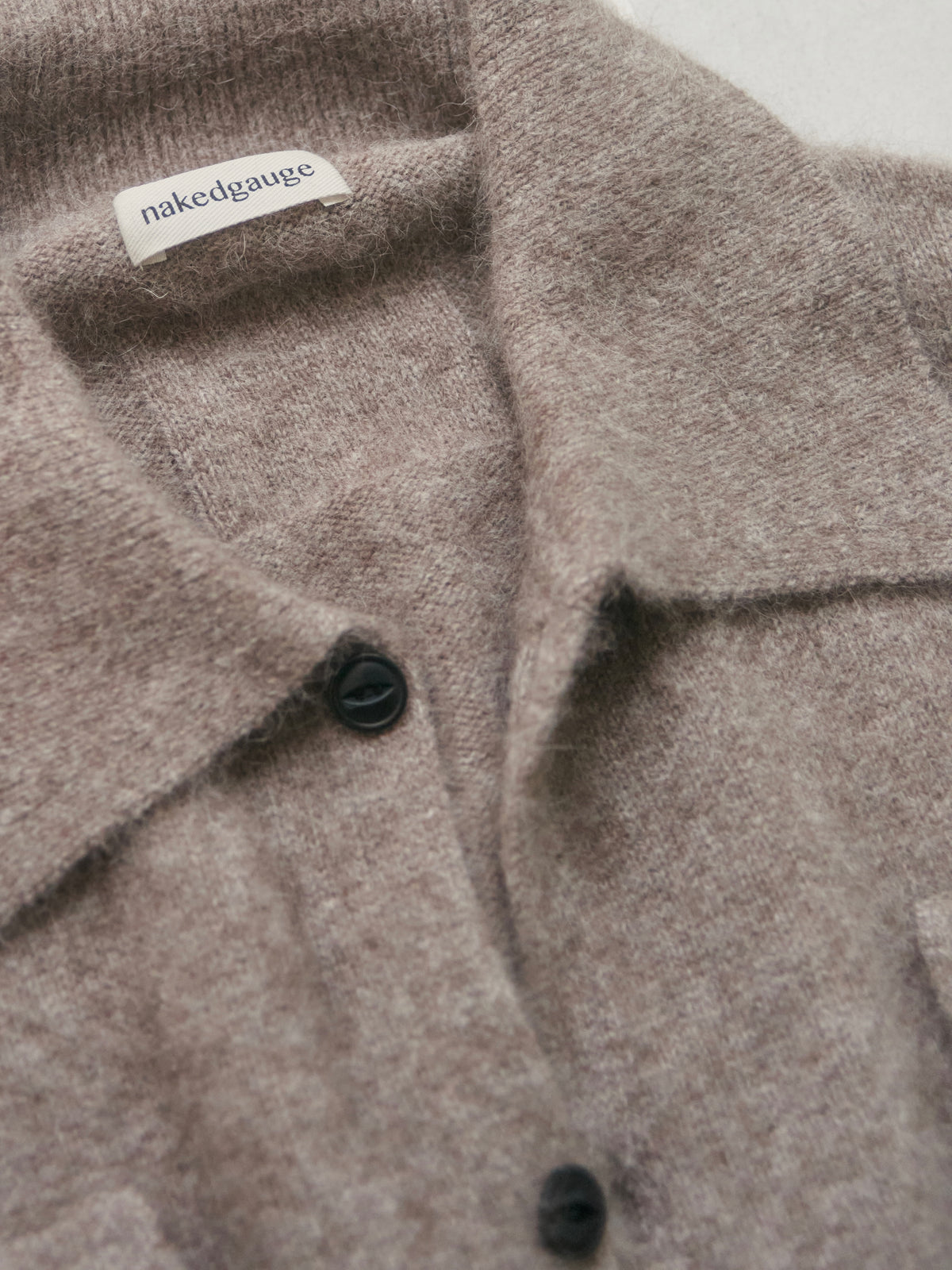 【nakedgauge】FOX KNITTING SHIRTS, MILLET