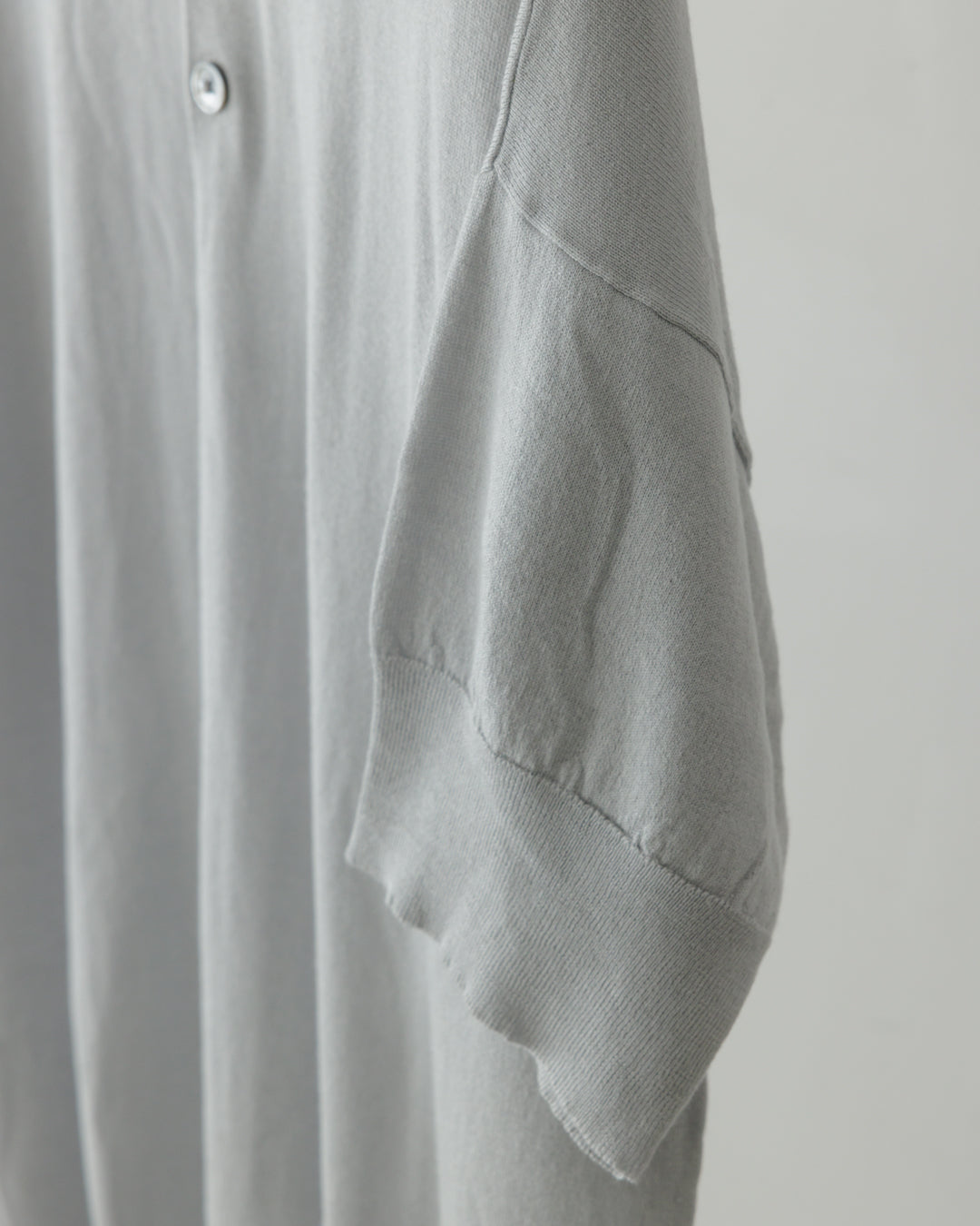 【house of naked】SILKxCASHMERE  80POLO SS, LIGHT GRAY