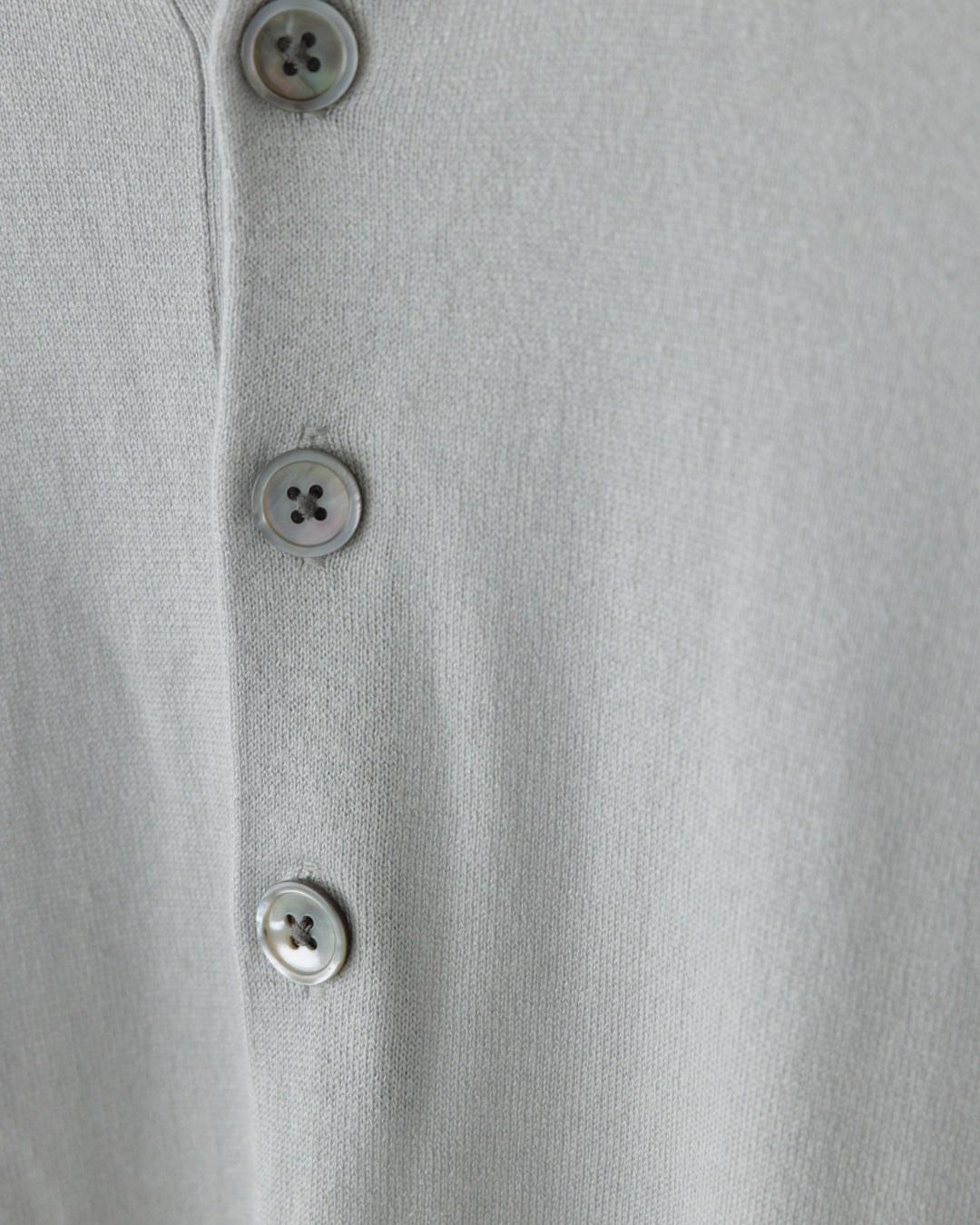 【house of naked】SILKxCASHMERE  80POLO SS, LIGHT GRAY