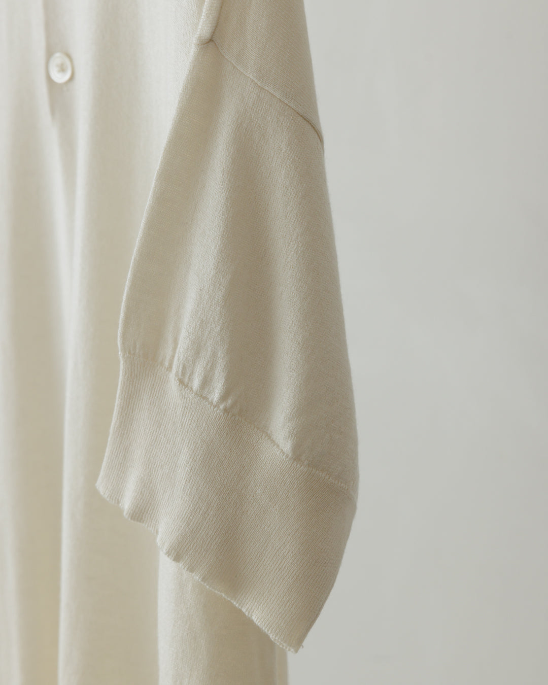 【house of naked】SILKxCASHMERE  80POLO SS, RAW WHITE