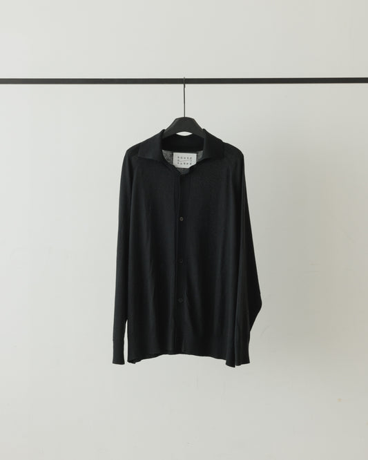 【house of naked】SILKxCASHMERE GARDIGAN I, BLACK