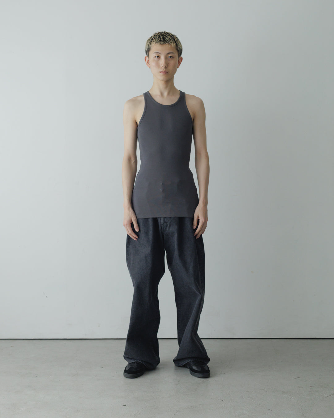 【FREMDER】TANK TOP, CHARCOAL