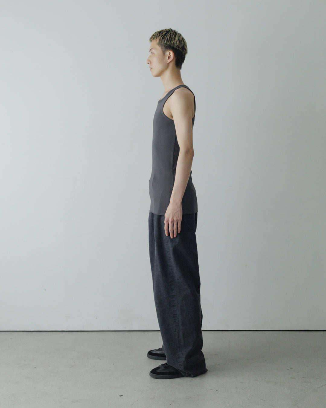 【FREMDER】TANK TOP, CHARCOAL