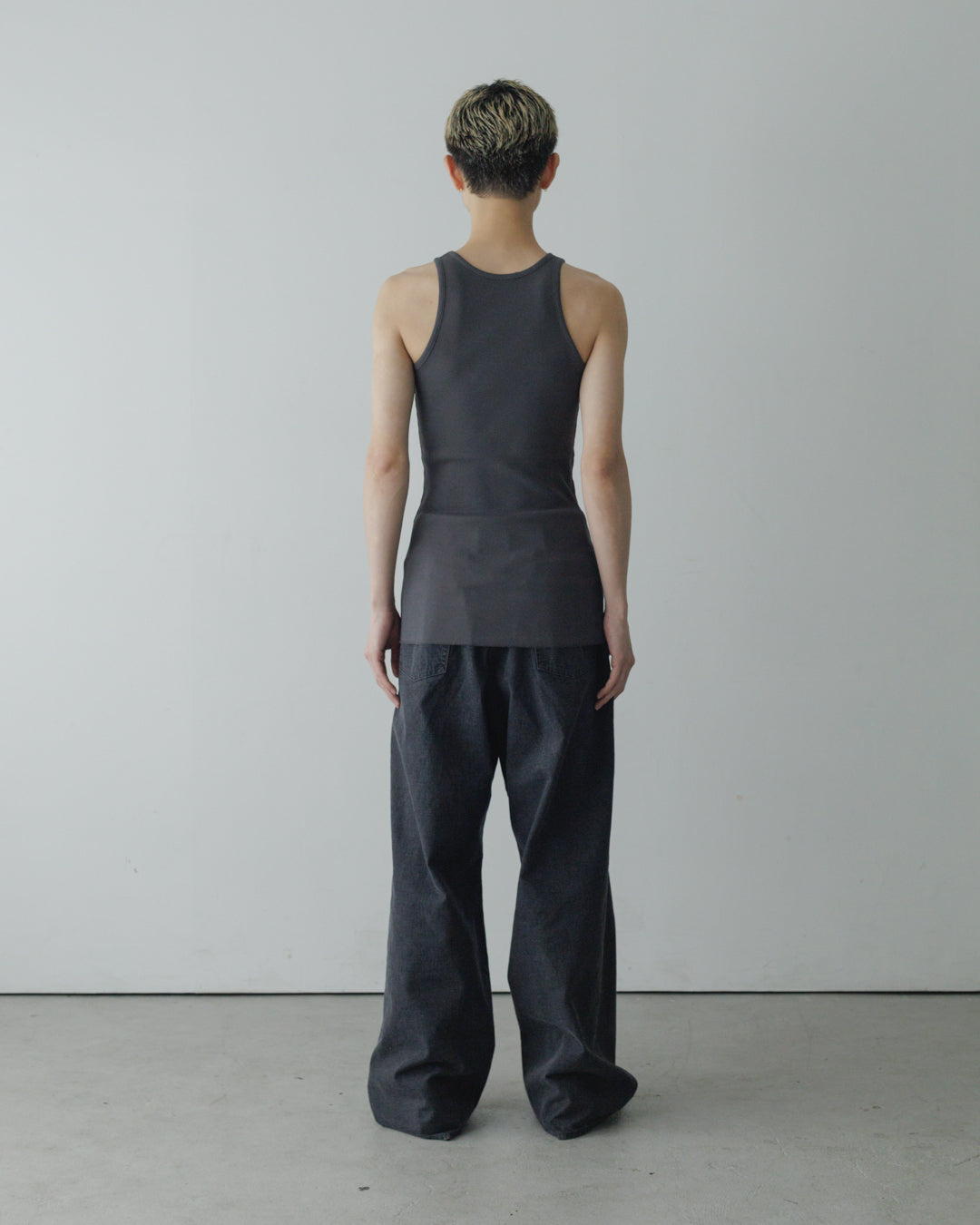 【FREMDER】TANK TOP, CHARCOAL
