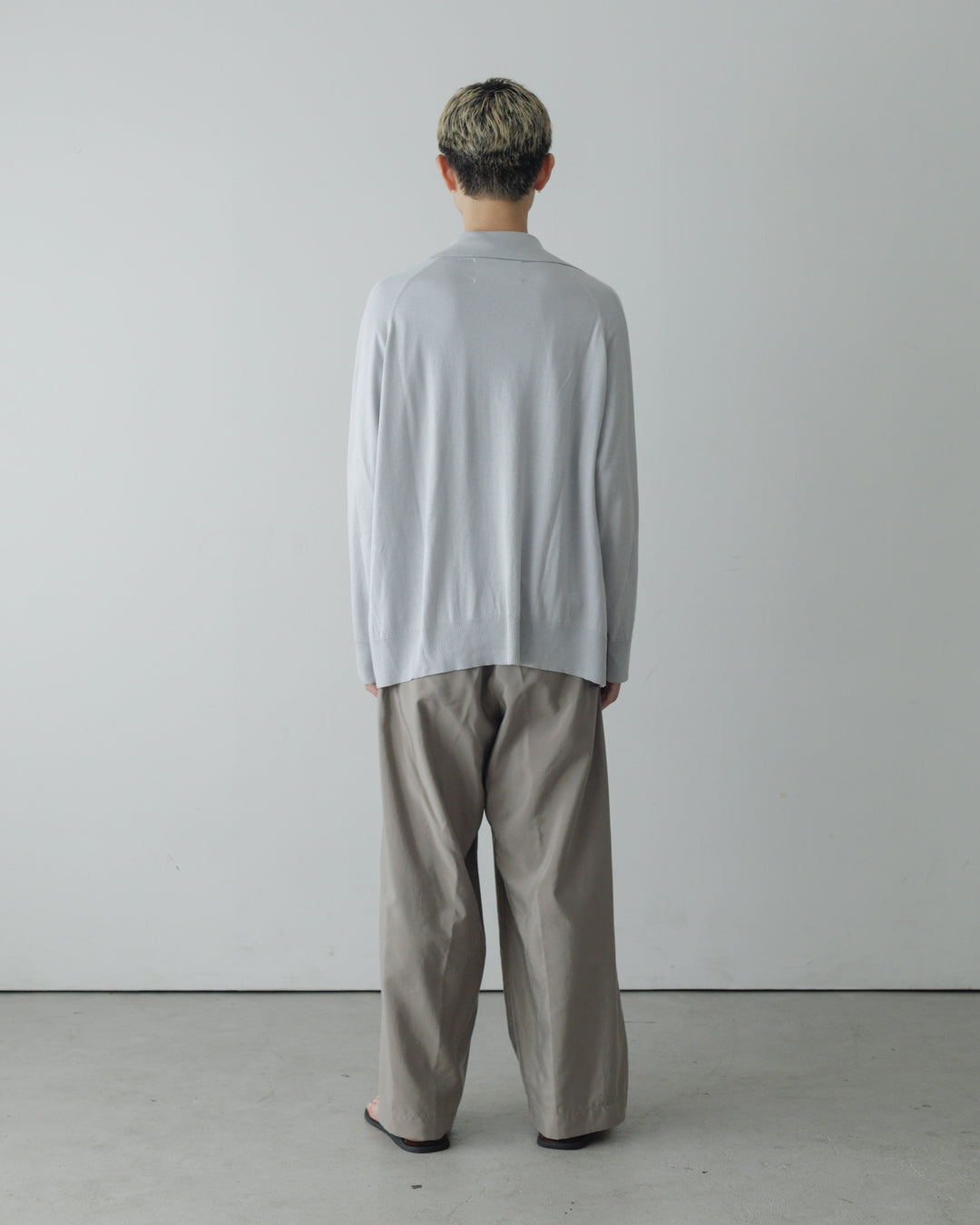 【house of naked】SILKxCASHMERE GARDIGAN I, LIGHT GRAY