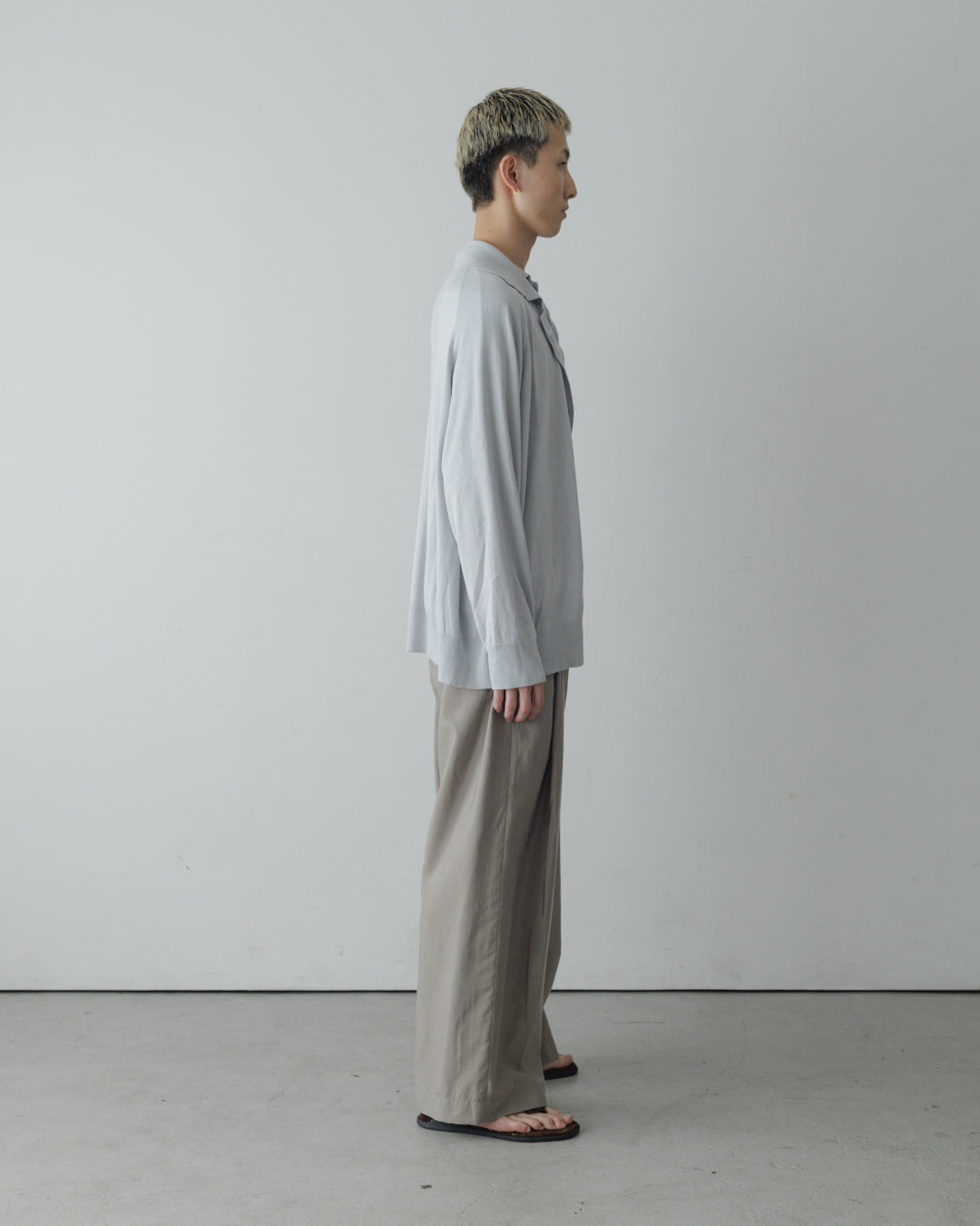 【house of naked】SILKxCASHMERE GARDIGAN I, LIGHT GRAY