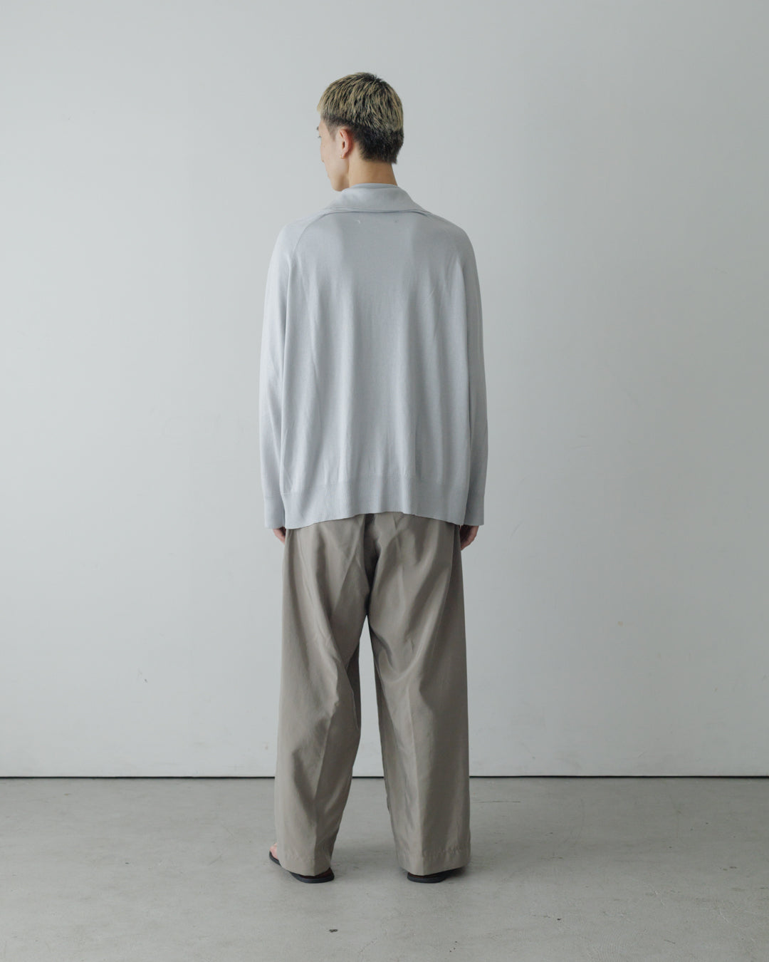【house of naked】SILKxCASHMERE GARDIGAN I, LIGHT GRAY