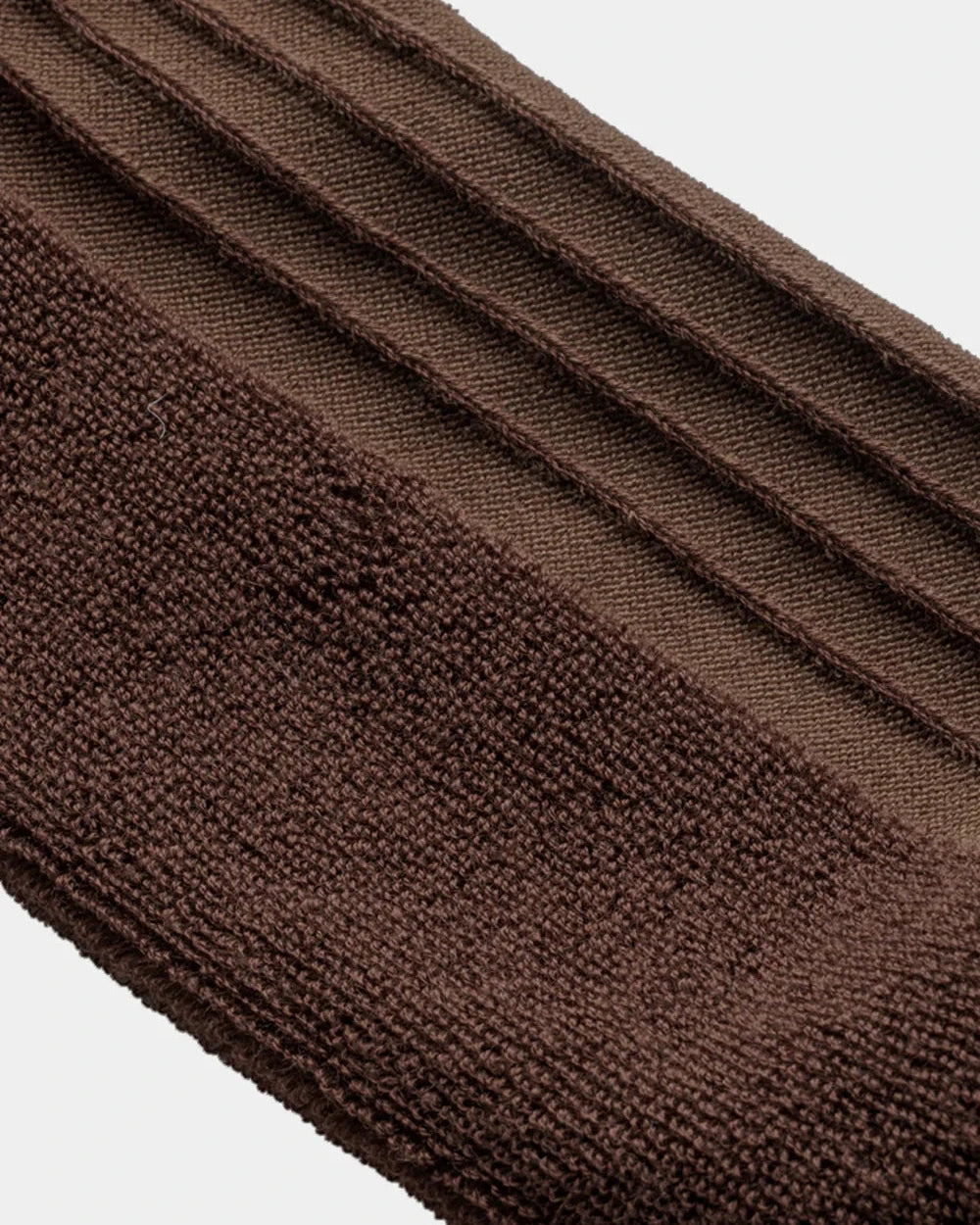 DRESS RIB PILE SOCKS, BROWN