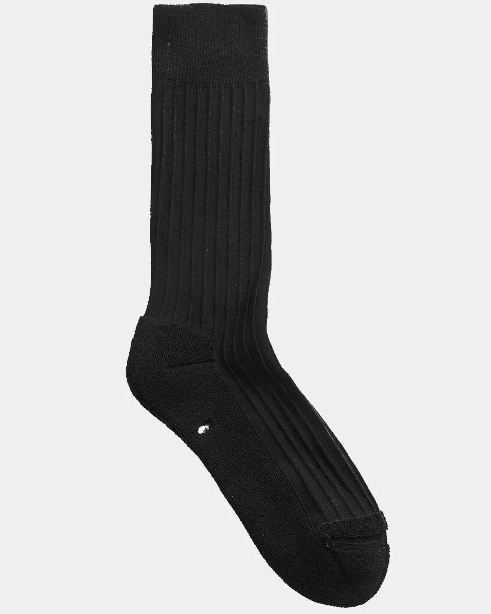 DRESS RIB PILE SOCKS, BLACK