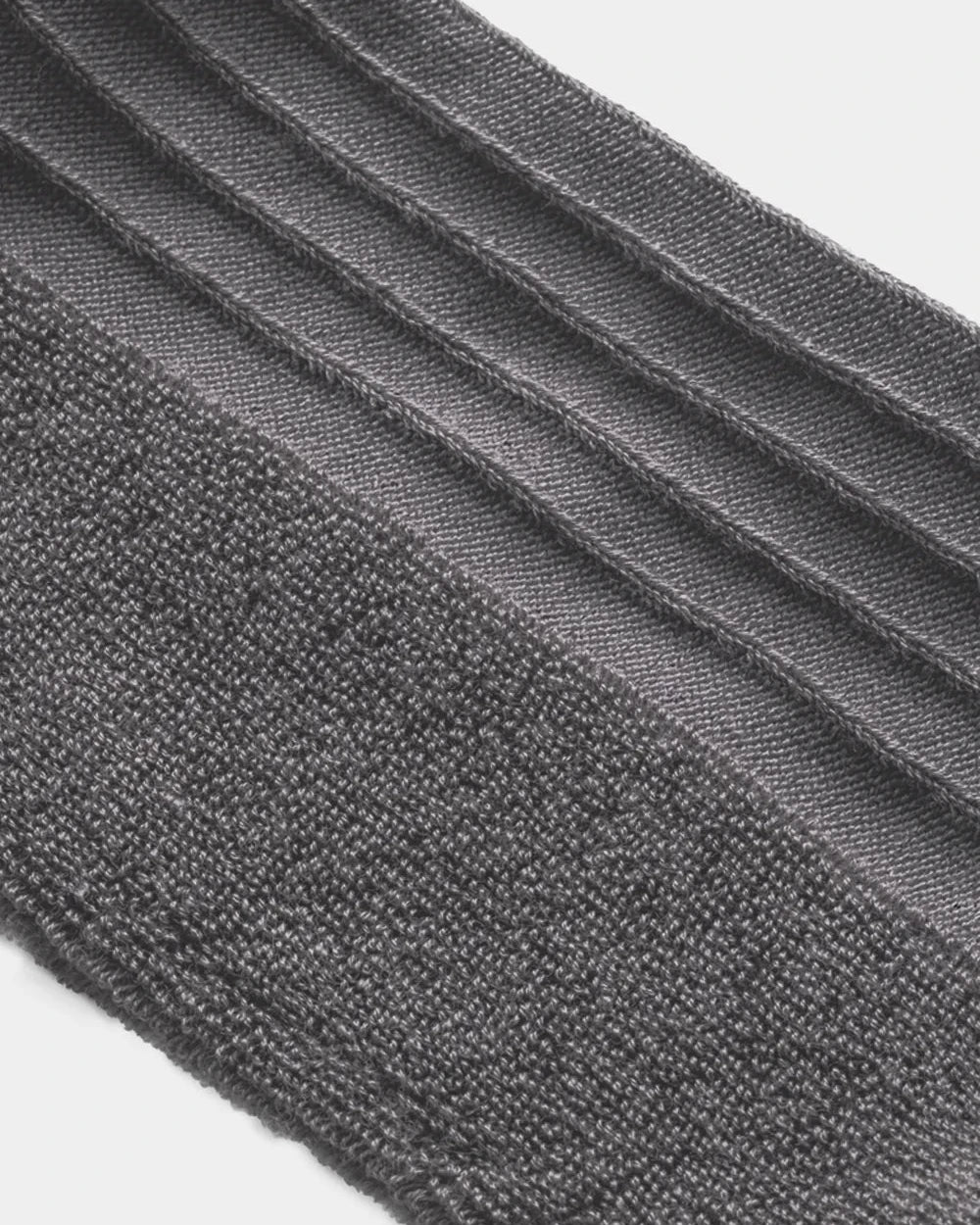 DRESS RIB PILE SOCKS, CHARCOAL GRAY
