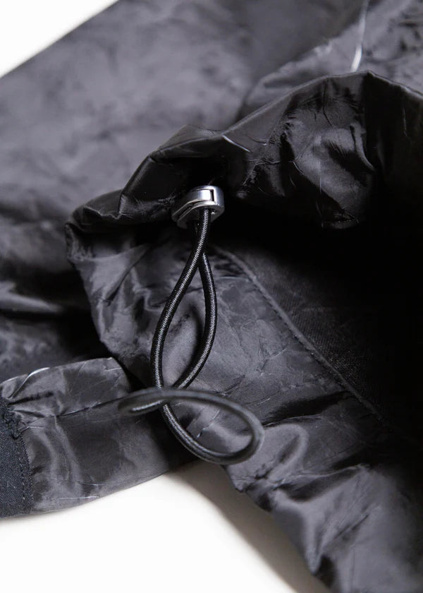 【ryaw】Inverted Pleat SHELL, BLACK