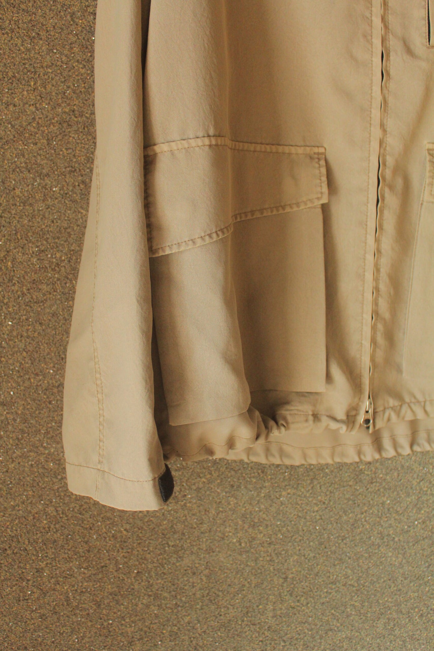【ANACHRONORM】 POLYESTER LIGHTWEIGHT JACKET, GRAY BEIGE