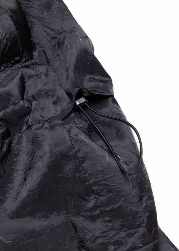 【ryaw】Inverted Pleat SHELL, BLACK