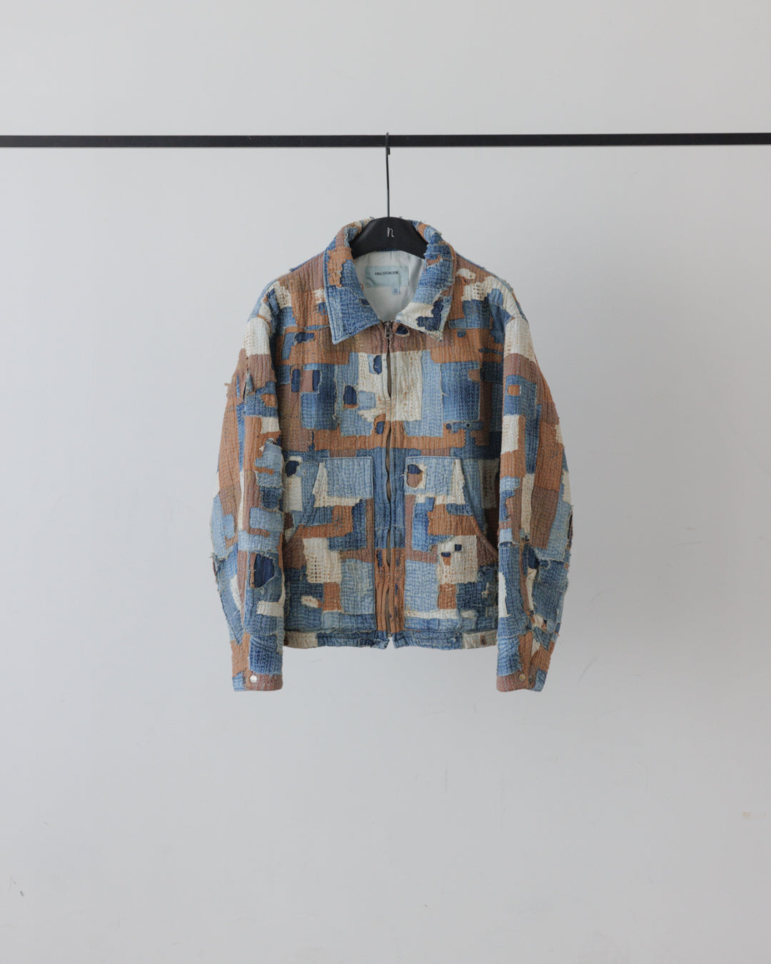 【ANACHRONORM】SASHIKO PATCHED JACKET, INDIGO