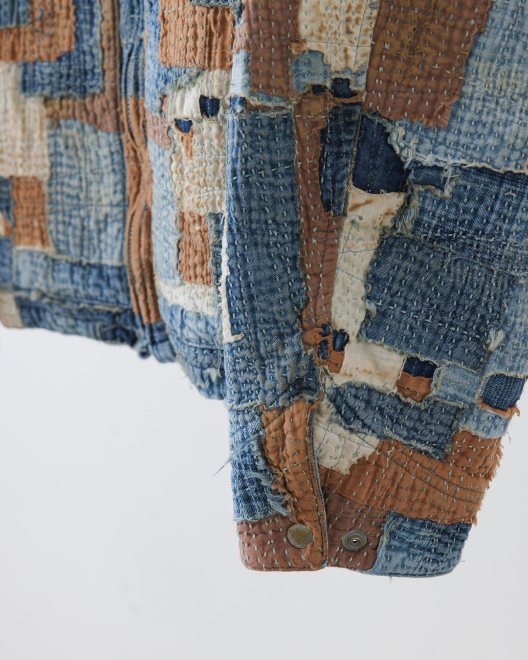 【ANACHRONORM】SASHIKO PATCHED JACKET, INDIGO