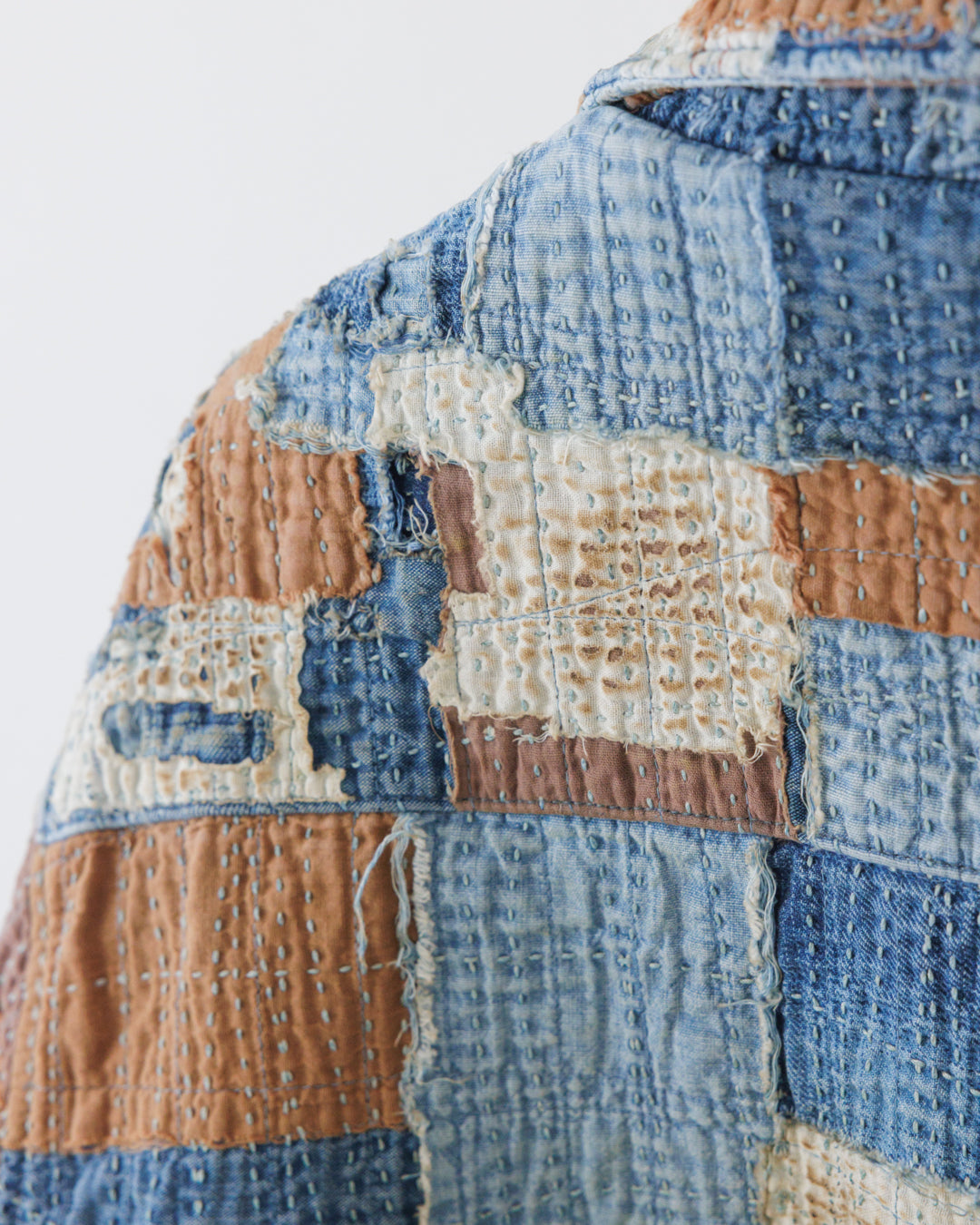 【ANACHRONORM】SASHIKO PATCHED JACKET, INDIGO