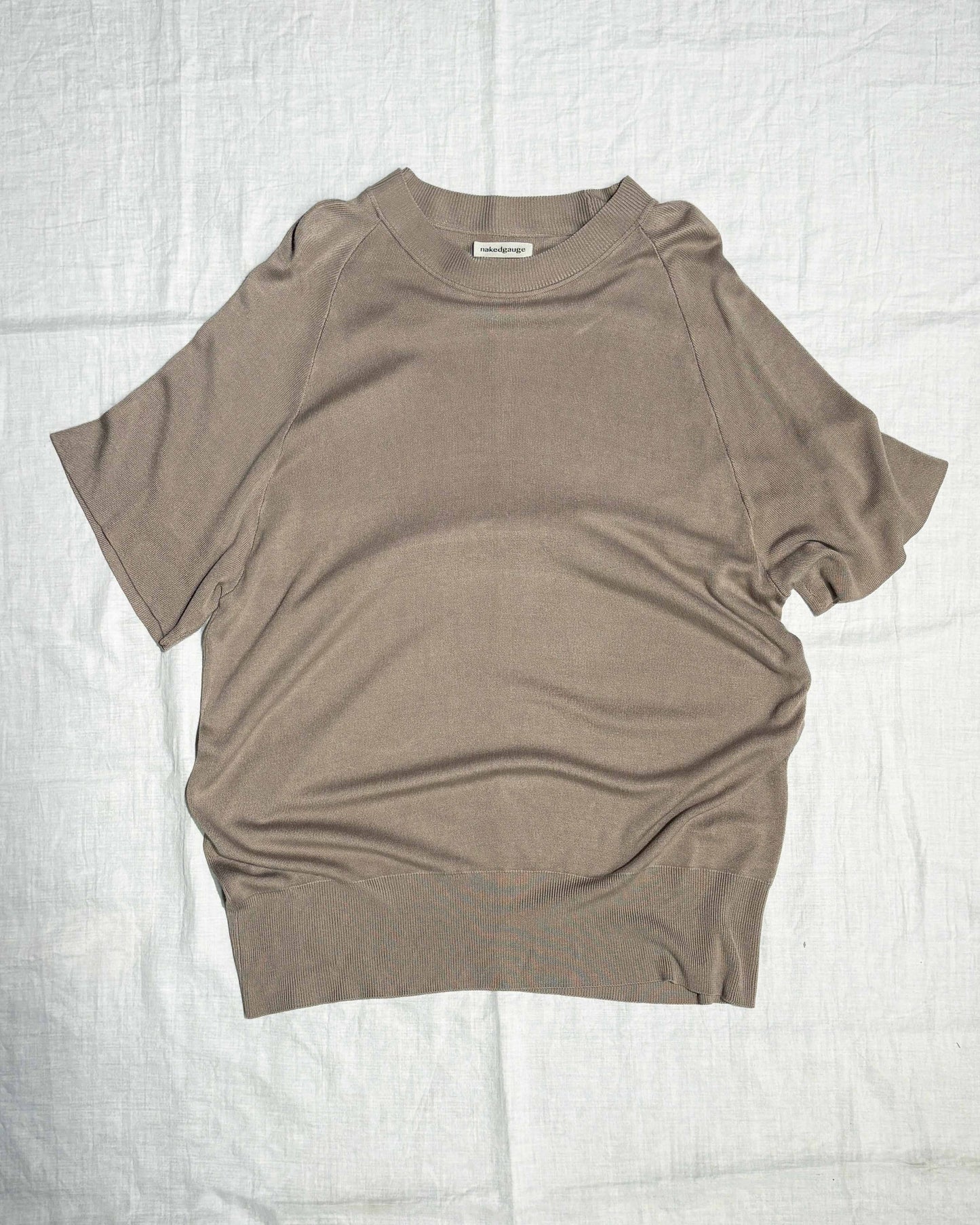 【nakedgauge】RAGLAN CREW NECK SS, GRAIGE