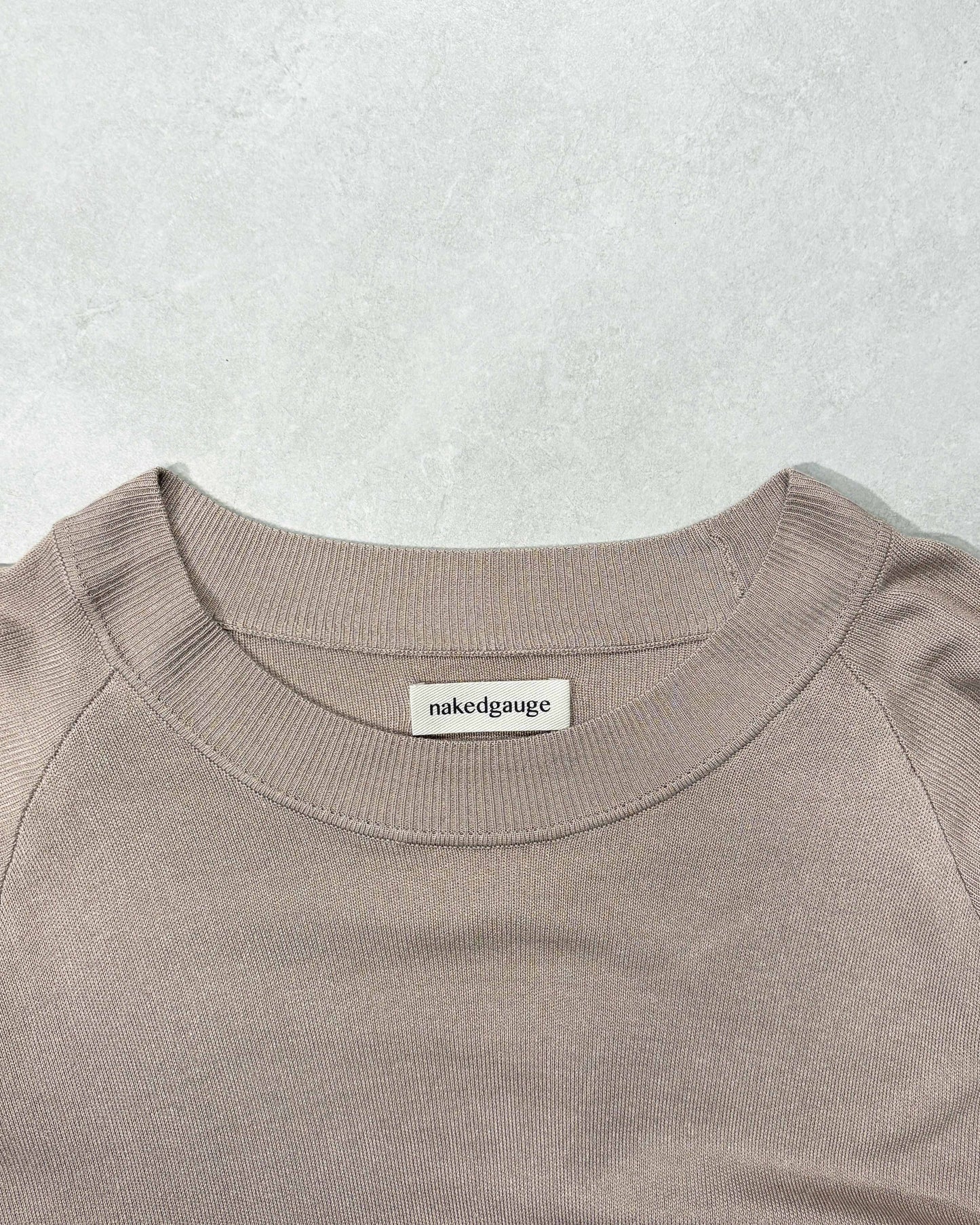 【nakedgauge】RAGLAN CREW NECK SS, GRAIGE