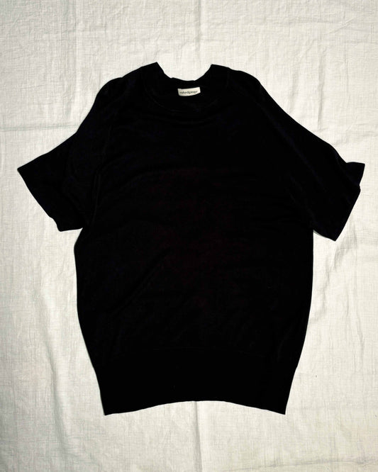 【nakedgauge】RAGLAN CREW NECK SS, BLACK