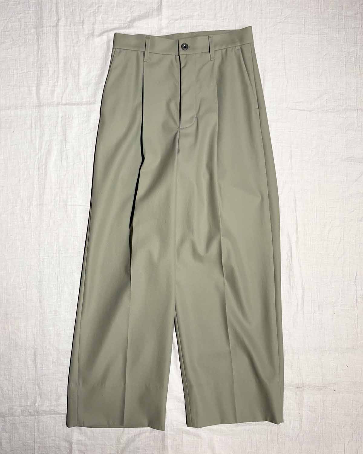 【FREMDER】 COTTON TROUSERS, SEAGRASS
