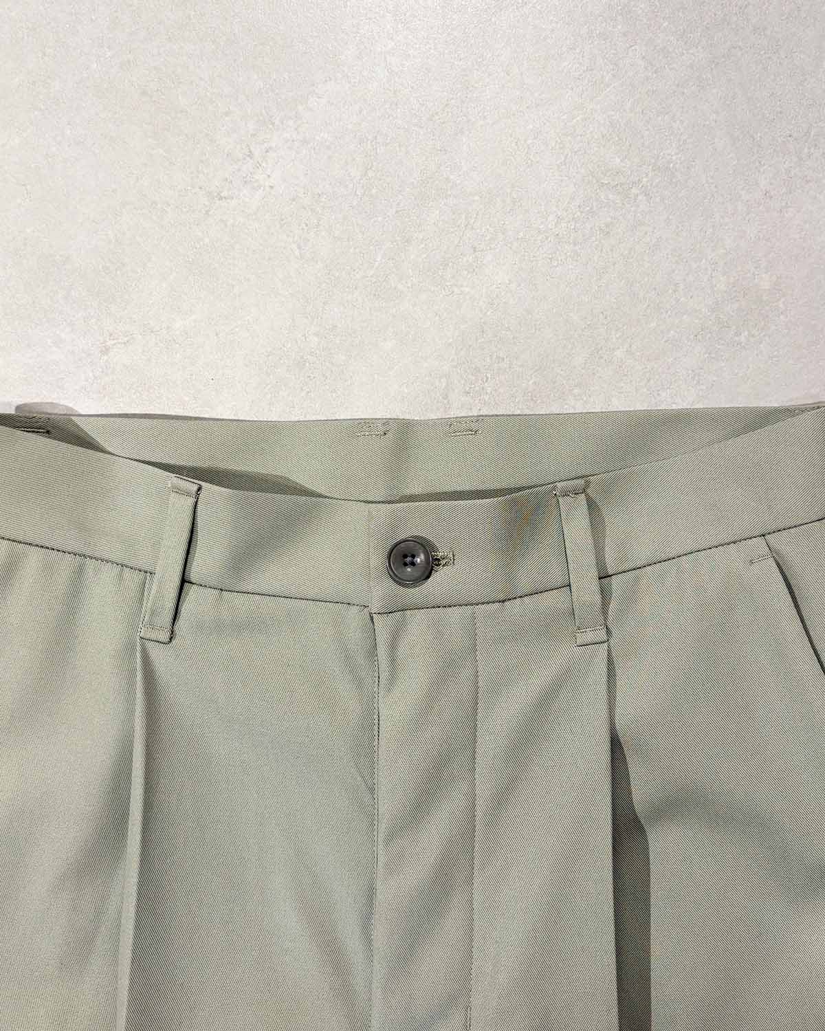 【FREMDER】 COTTON TROUSERS, SEAGRASS
