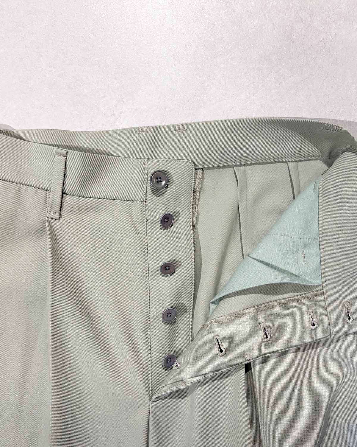 【FREMDER】 COTTON TROUSERS, SEAGRASS