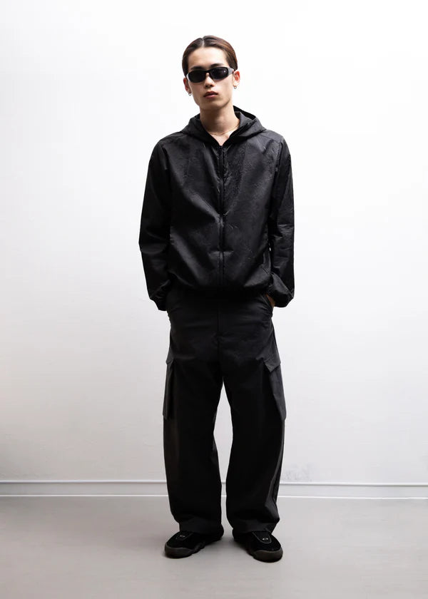 【ryaw】Inverted Pleat SHELL, BLACK