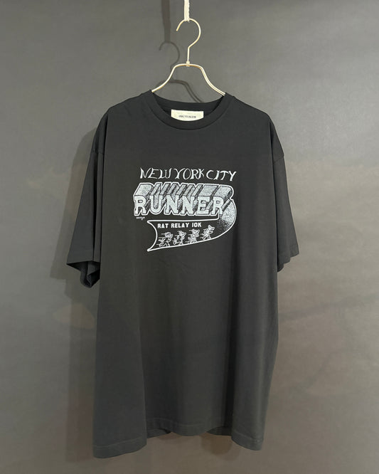 【ANACHRONORM】NYC RUNNING S/S T-S, BLACK
