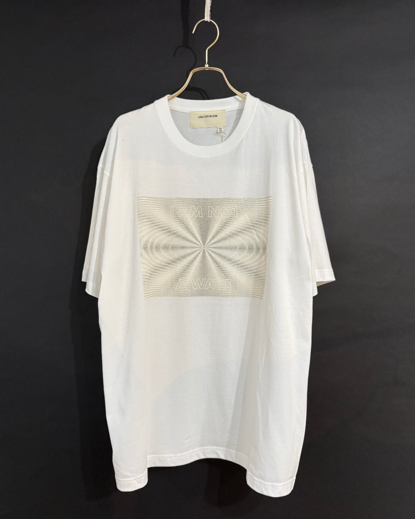 【ANACHRONORM】SONIC FORM S/S T-S, WHITE