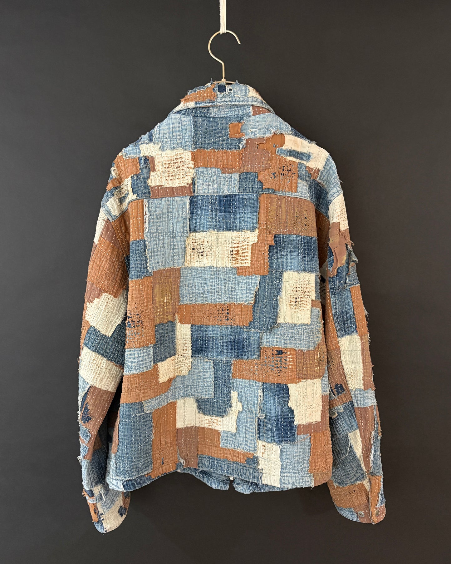 【ANACHRONORM】SASHIKO PATCHED JACKET, INDIGO