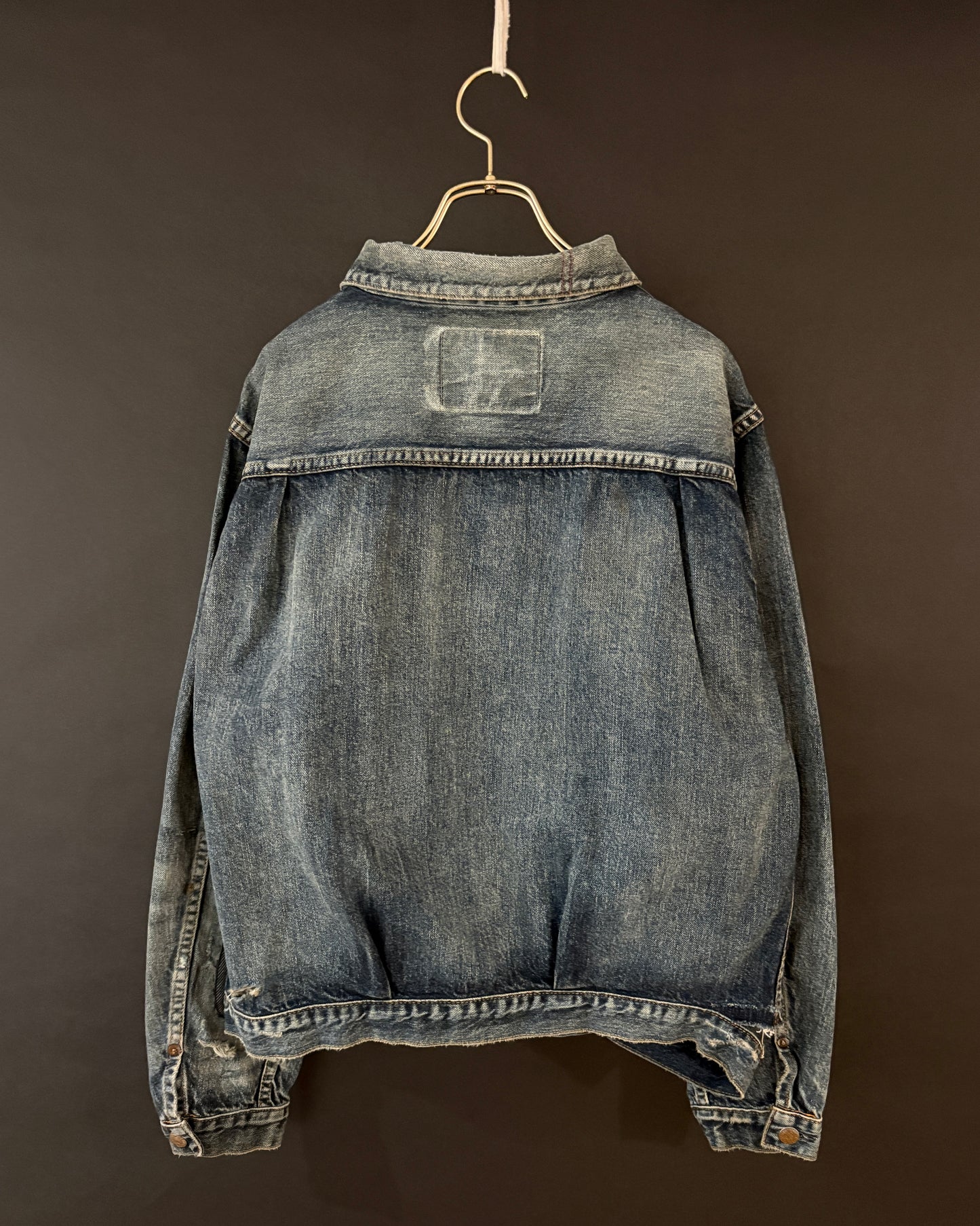 【ANACHRONORM】REMAKED DOUBLE POCKET DENIM JACKET, INDIGO
