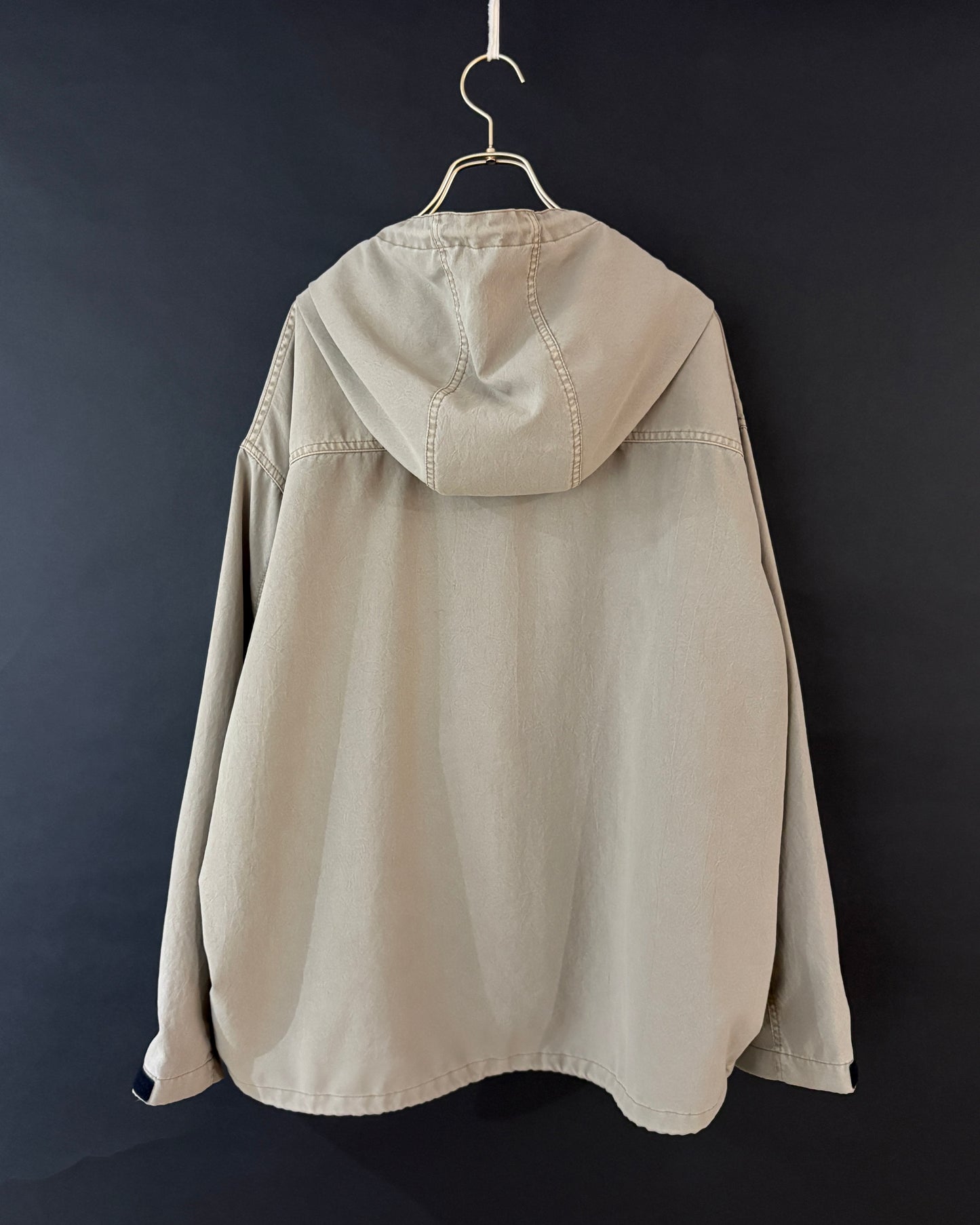 【ANACHRONORM】 POLYESTER LIGHTWEIGHT JACKET, GRAY BEIGE