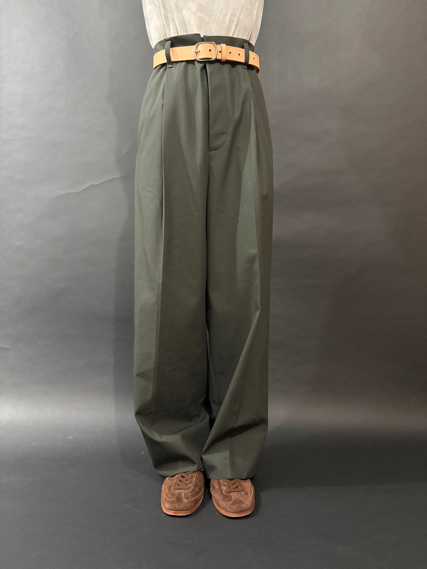 【FREMDER】 COTTON TROUSERS-5, CHARCOAL