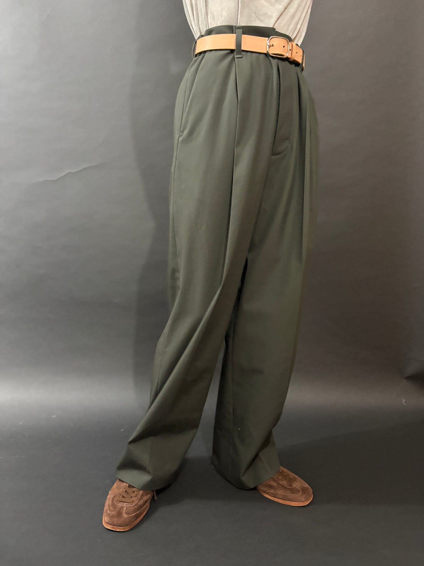 【FREMDER】 COTTON TROUSERS-5, CHARCOAL