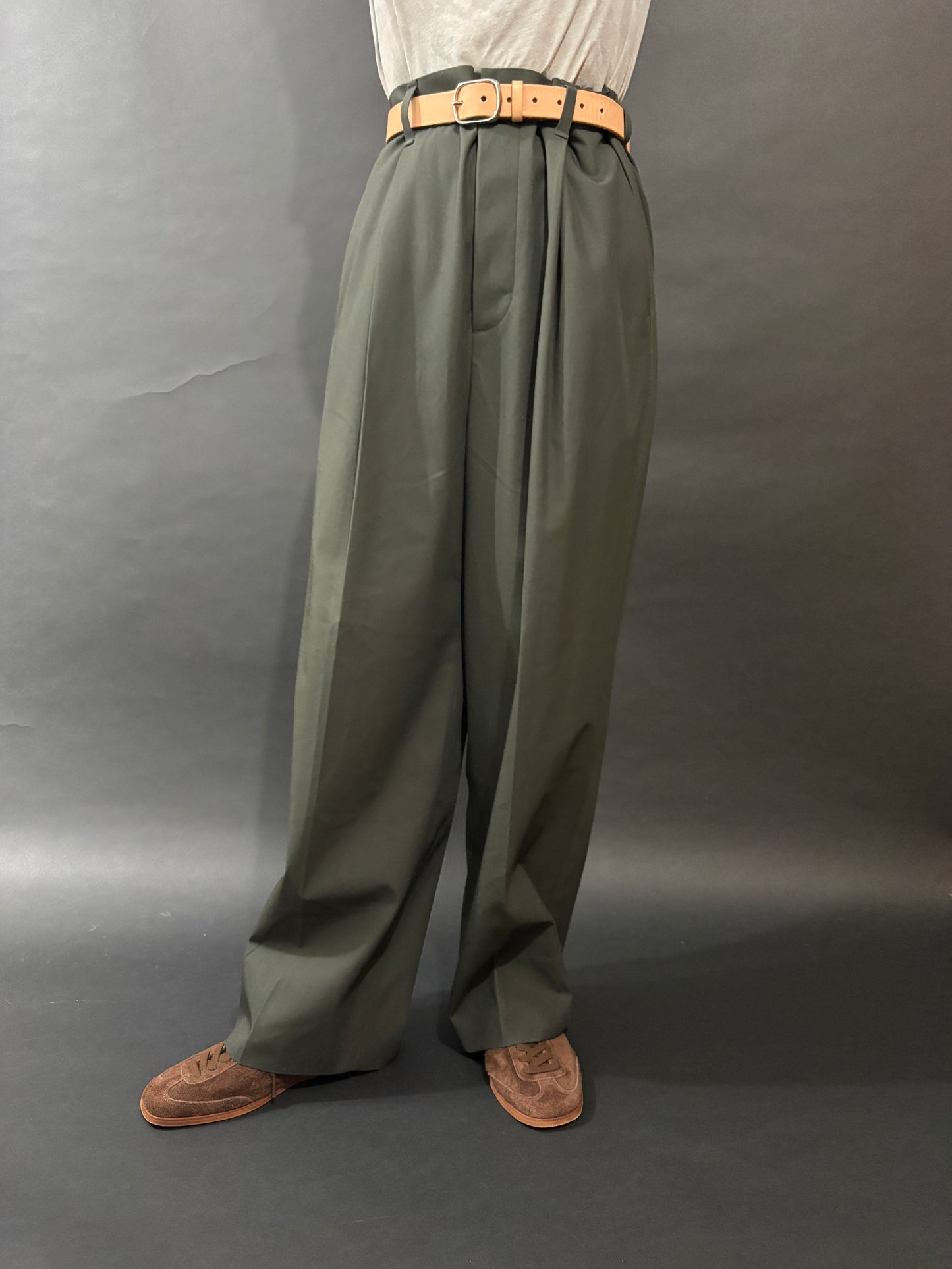 【FREMDER】 COTTON TROUSERS-5, CHARCOAL